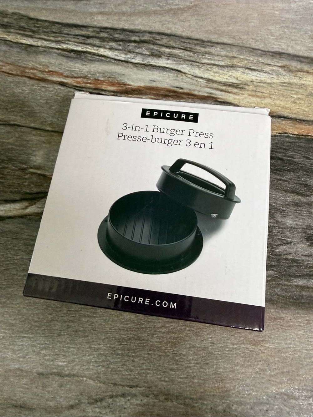 Epicure 3-in-1 Burger Press - Black